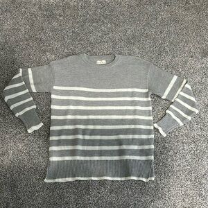 Grey & White Sweater